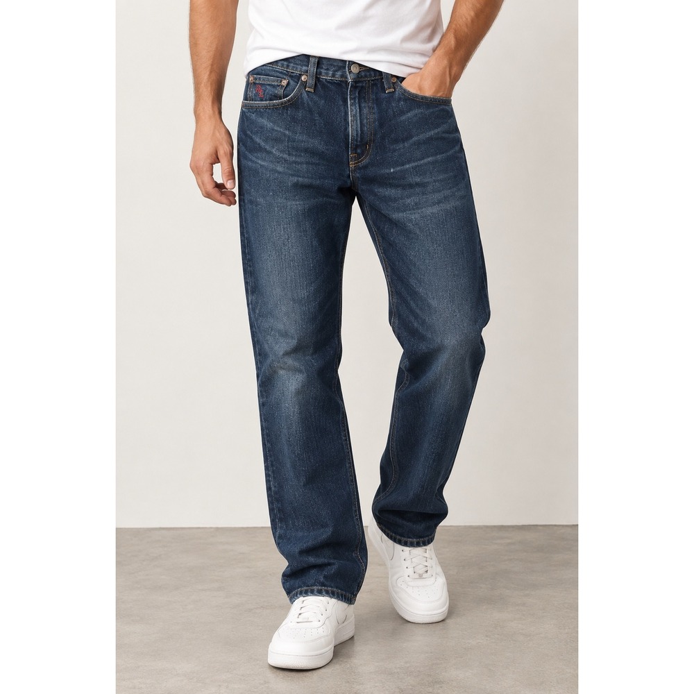 Polo Ralph Lauren 15941 Slim Fit Jeans Mens 34x32 Dark Wash Denim Pants